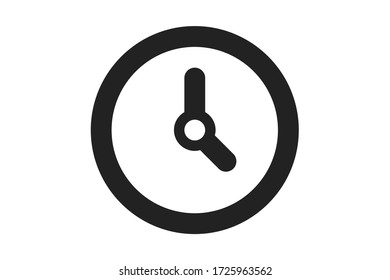 Clock icon in trendy flat style isolated on background. Clock icon page symbol for your web site design Clock icon logo, app, UI. 