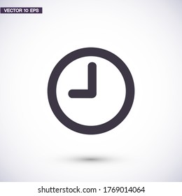 Clock Icon in trendy flat style isolated on Clock background. Time symbol for your web site design, logo, app, UI. Vector illustration, EPS 10 Clock