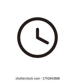 Clock icon in trendy flat style isolated on background. Clock icon page symbol for your web site design Clock icon logo, app, UI. Clock icon Vector illustration, EPS10.
