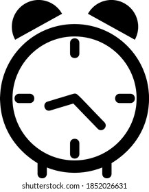 Clock icon in trendy flat style isolated on white background. Symbol for your web site design, logo, app, UI. Vector illustration, EPS