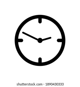 Clock icon in trendy flat style isolated on background. Clock icon page symbol for your web site design Clock icon logo, app, UI. Clock icon Vector illustration