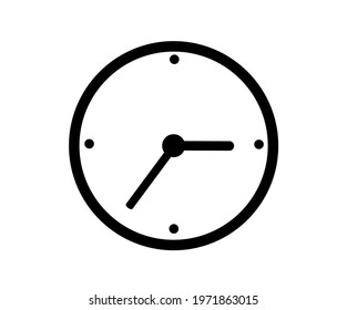 Clock icon in trendy flat style isolated on background. Clock icon page symbol for your web site design Clock icon logo, app, UI. Clock icon Vector illustration,