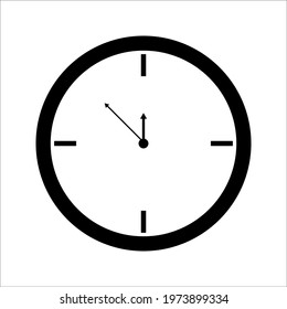 Clock icon in trendy flat style isolated on background. Clock icon page symbol for your web site design Clock icon logo, app, UI. Clock icon Vector illustration, EPS10