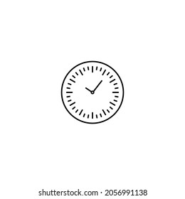 Uhrsymbol im trendigen, flachen Stil einzeln auf Hintergrund. Symbol für das Uhrensymbol für Ihr Webdesign Uhrensymbol Logo, App, Benutzeroberfläche. Uhrensymbol, Vektorgrafik,