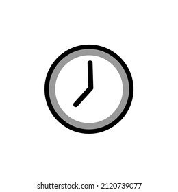 Clock icon in trendy flat style. Clock icon symbol for your web site design Clock icon logo, app,Clock icon Vector illustration,