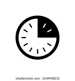 icono de reloj en estilo plano de moda aislado en segundo plano. Símbolo de la página de iconos de reloj para el diseño de su sitio web Icono de reloj, aplicación, interfaz de usuario.
