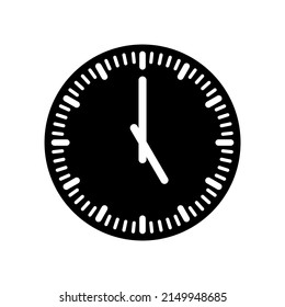 Uhrsymbol im trendigen, flachen Stil einzeln auf Hintergrund. Uhrensymbol Symbol für Ihr Website-Design Uhrensymbol Logo, App, Benutzeroberfläche.