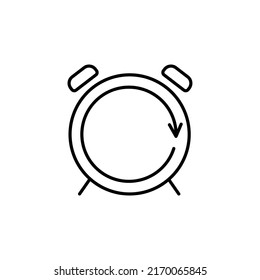 Clock icon in trendy flat style isolated on white background. Symbol for your web site design, logo, app, UI. Vector illustration, EPS