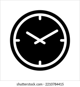 Clock icon in trendy flat style. Clock icon page symbol for your web site design Clock icon logo, app, UI. vector illustration isolated on background.