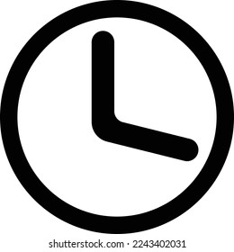 Uhrsymbol im trendigen, flachen Stil einzeln auf Hintergrund. Symbol für das Uhrensymbol für Ihr Webdesign Uhrensymbol Logo, App, Benutzeroberfläche. Uhrensymbol, Vektorgrafik, EPS10.