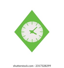 Clock icon in trendy flat style isolated on background. Clock icon page symbol for your web site design Clock icon logo, app, UI. Clock icon Vector illustration,