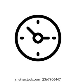 Clock icon in trendy flat style isolated on white background. Clock silhouette symbol for your website design, logo, app, UI. Vector illustration, EPS10.