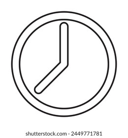 Clock icon in trendy flat style isolated on background. Clock icon page symbol for your web site design Clock icon logo, app, UI. Clock icon Vector illustration,