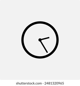 Uhrensymbol im trendigen flachen Stil isoliert auf Hintergrund.  Zeit-Vektorillustration.