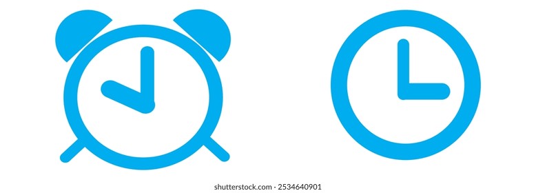 Uhrensymbol im trendigen, flachen Stil, einzeln auf Hintergrund. Uhrensymbol für Ihr Website-Design Uhrensymbol-Logo, App, UI. Uhrsymbol, Vektorgrafik, EPS10.