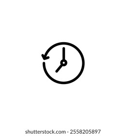 Clock Icon in trendy flat style isolated on grey background. Time symbol for your website design, logo, app, UI. Vector illustration, EPS10.