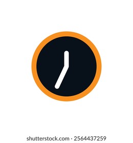 Clock icon in trendy flat style isolated on background. Clock icon page symbol for your web site design Clock icon logo, app, UI. Clock icon Vector illustration, EPS10.