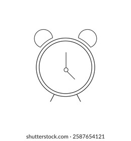 Clock icon in trendy flat style isolated on background. Clock icon page symbol for your web site design Clock icon logo, app, UI. Clock icon Vector illustration, EPS10.