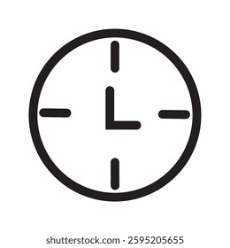 Clock icon in trendy flat style isolated on background. Clock icon page symbol for your web site design Clock icon logo, app, UI. Clock icon Vector illustration, EPS10.