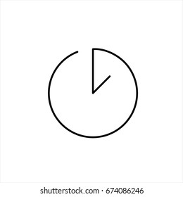 Clock icon in trendy flat style isolated on background. Clock icon page symbol for your web site design Clock icon logo, app, UI. Clock icon Vector illustration, EPS10.