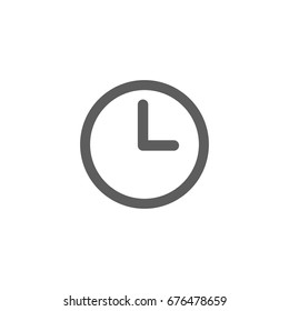 Clock icon in trendy flat style isolated on white background. Symbol for your web site design, logo, app, UI. Vector illustration, EPS