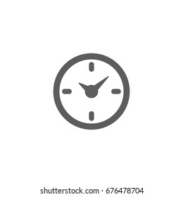 Clock icon in trendy flat style isolated on white background. Symbol for your web site design, logo, app, UI. Vector illustration, EPS
