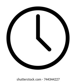 Clock icon in trendy flat style isolated on white background. Clock icon page symbol for your web site design Clock icon logo, app, UI. Clock icon Vector illustration, EPS10