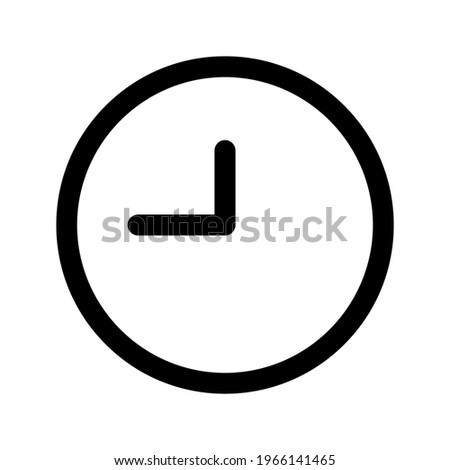 clock icon in trendy flat style isolated on background. Clock icon page symbol for your website design Clock icon logo,