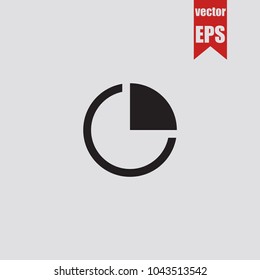 Clock icon in trendy isolated on grey background.Vector illustration.