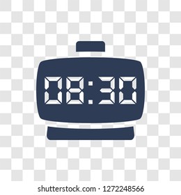 Clock icon. Trendy Clock logo concept on transparent background from Human Resources collection