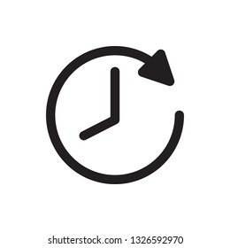 Clock icon in trendy outline style design. Vector graphic illustration. Editable vector stroke. EPS 10.