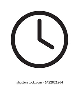 Clock icon in trendy outline style design. Vector graphic illustration. Suitable for website design, logo, template, and ui. Editable vector stroke. EPS 10.