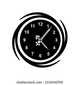 Clock icon in trendy simple style isolated on background. Logo app Vector illustration. Time simple style detailed logo vector illustration isolated