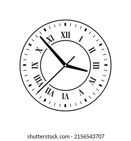 Icono de reloj en un estilo simple y moderno aislado en el fondo. Ilustración de la aplicación de logotipo Vector. Ilustración vectorial detallada de estilo simple de tiempo aislado