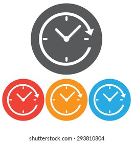 clock icon, twenty four hour