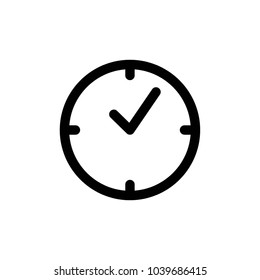 clock icon vector