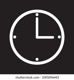 clock icon vector