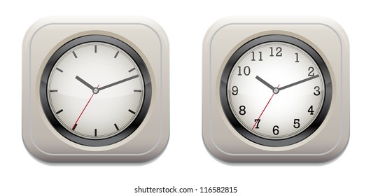 Clock icon vector