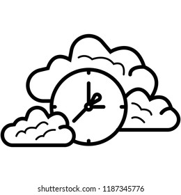 clock icon vector