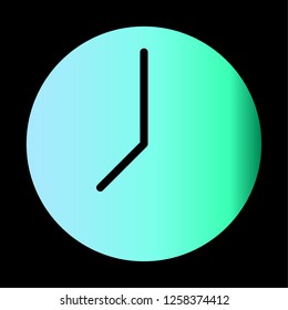 clock icon vector