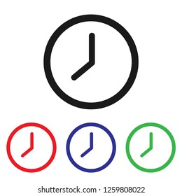 Clock icon vector