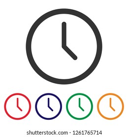 Clock icon vector