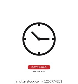 Clock icon vector