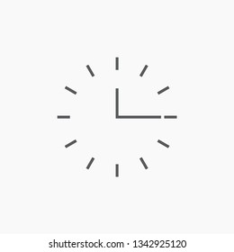 clock icon vector