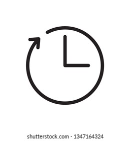 clock icon vector