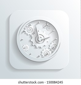 clock icon vector