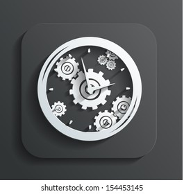 clock icon vector