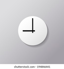 Clock icon vector