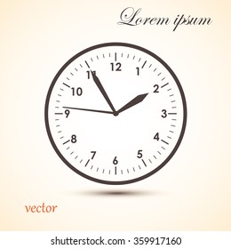 Clock icon , vector