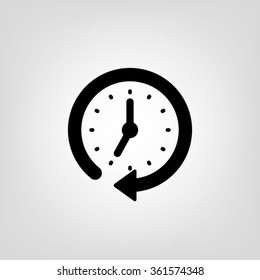 Clock Icon Vector.